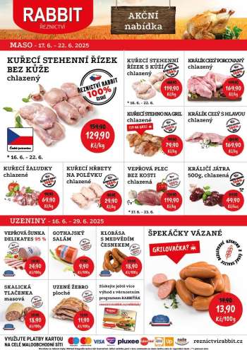 Leták RABBIT řeznictví - 17.6.2025 - 22.6.2025.