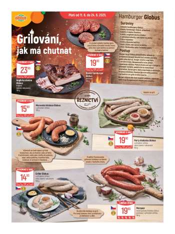 Leták Globus - 11.6.2025 - 24.6.2025.