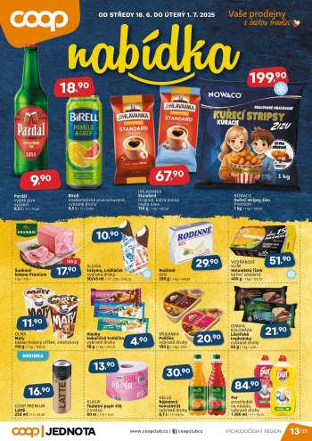 Leták coop JEDNOTA - 18.6.2025 - 1.7.2025.