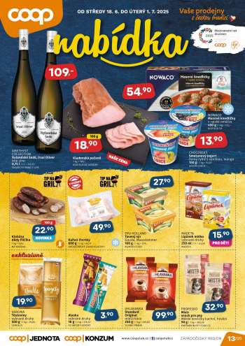 Leták coop JEDNOTA - 18.6.2025 - 1.7.2025.