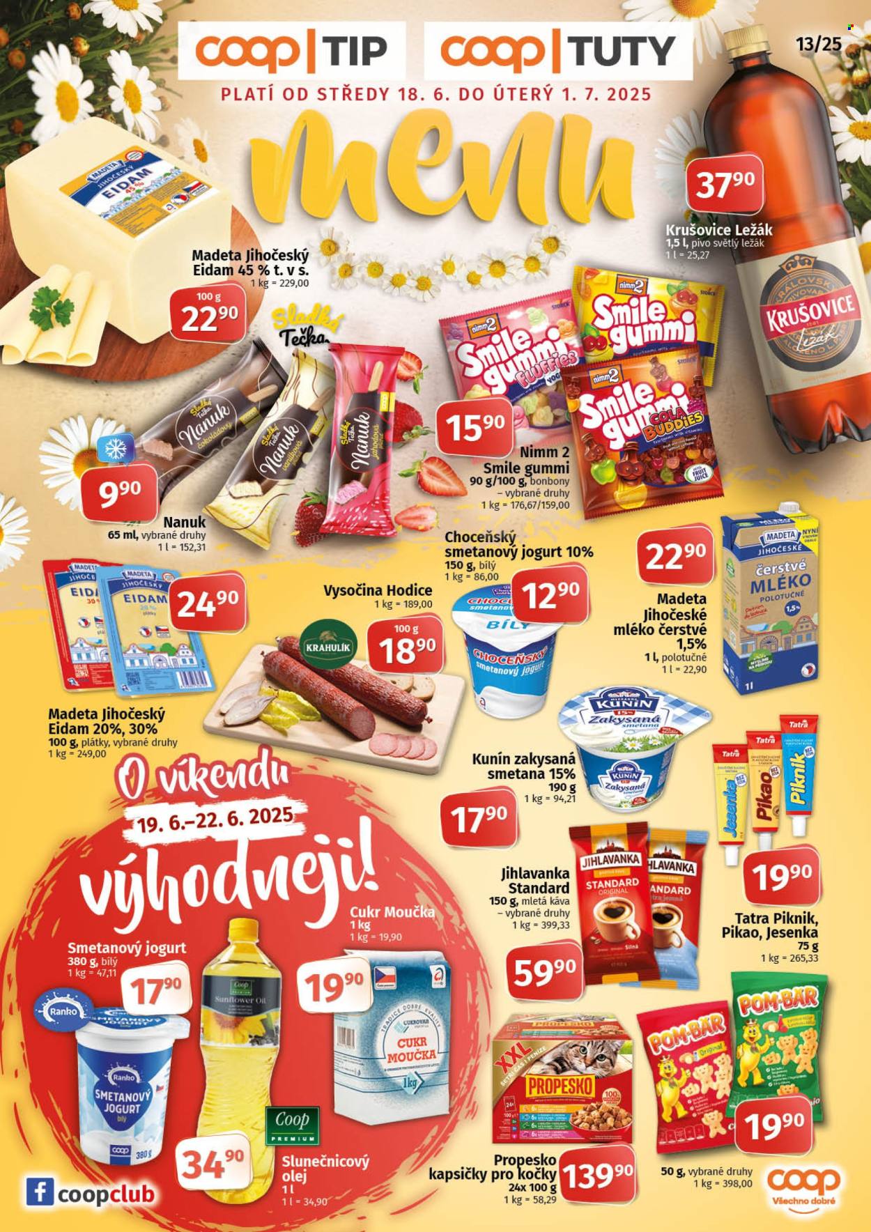 Leták coop TUTY - 18.6.2025 - 1.7.2025. Strana 1