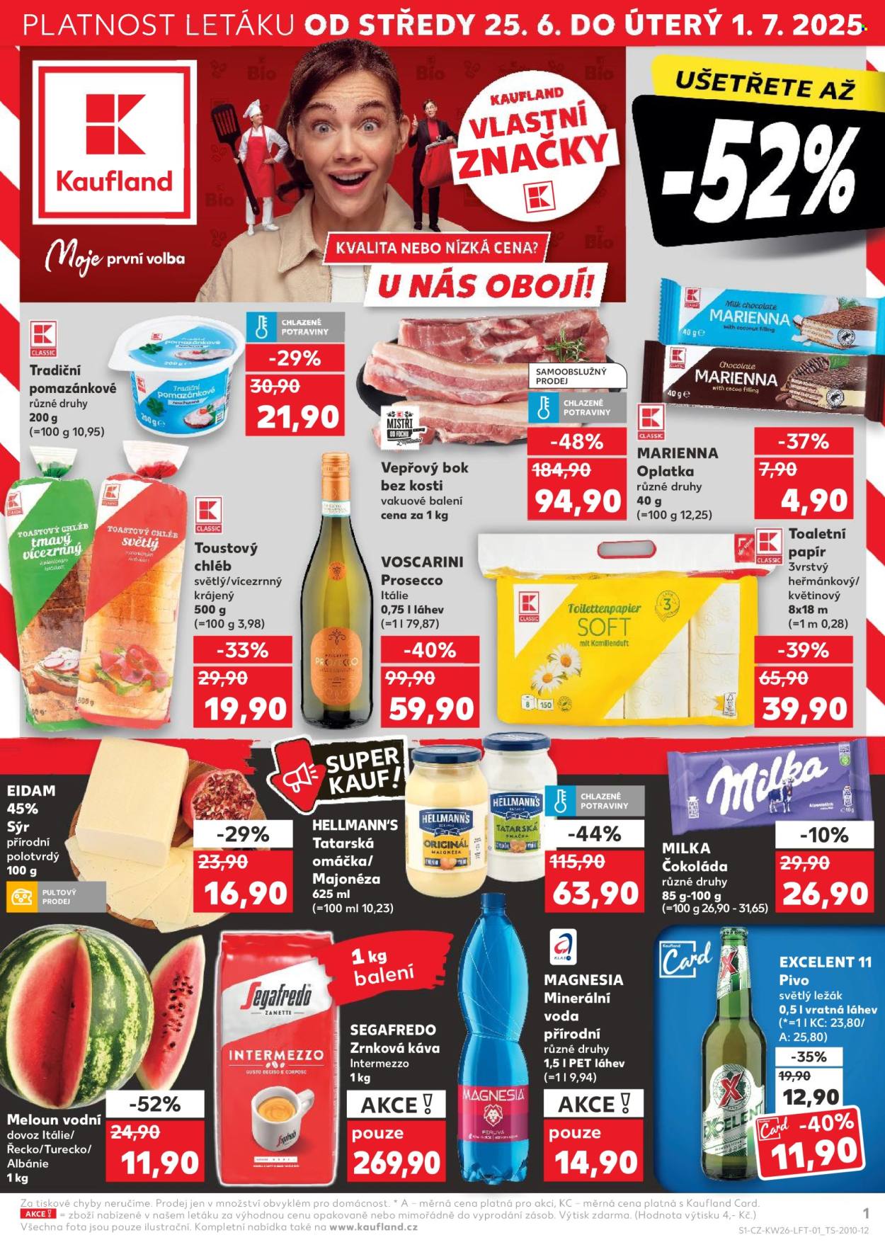 Leták Kaufland - 25.6.2025 - 1.7.2025. Strana 1