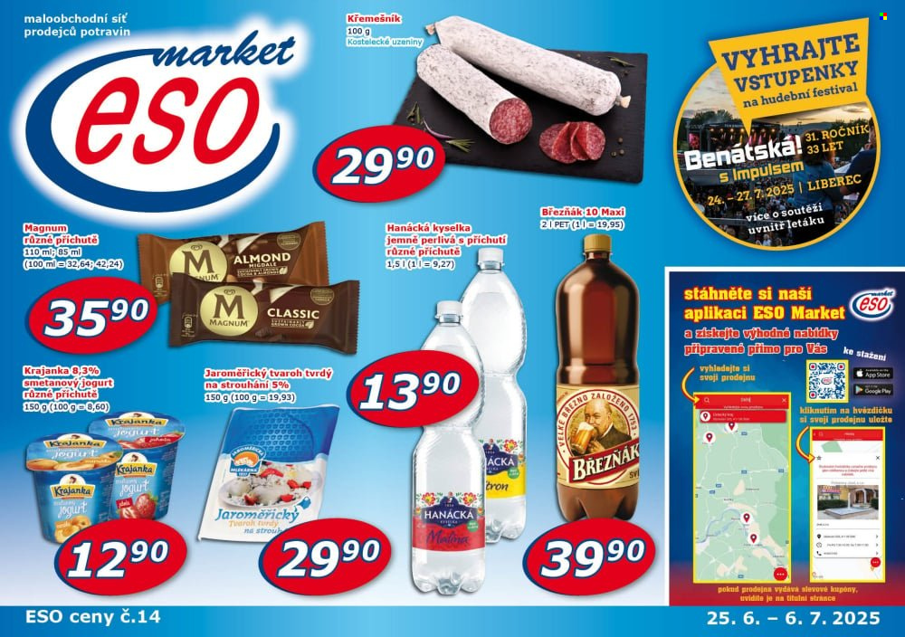 Leták ESO MARKET - 25.6.2025 - 6.7.2025. Strana 1