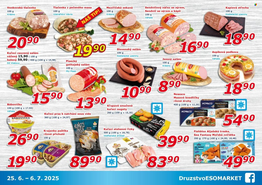 Leták ESO MARKET - 25.6.2025 - 6.7.2025. Strana 3