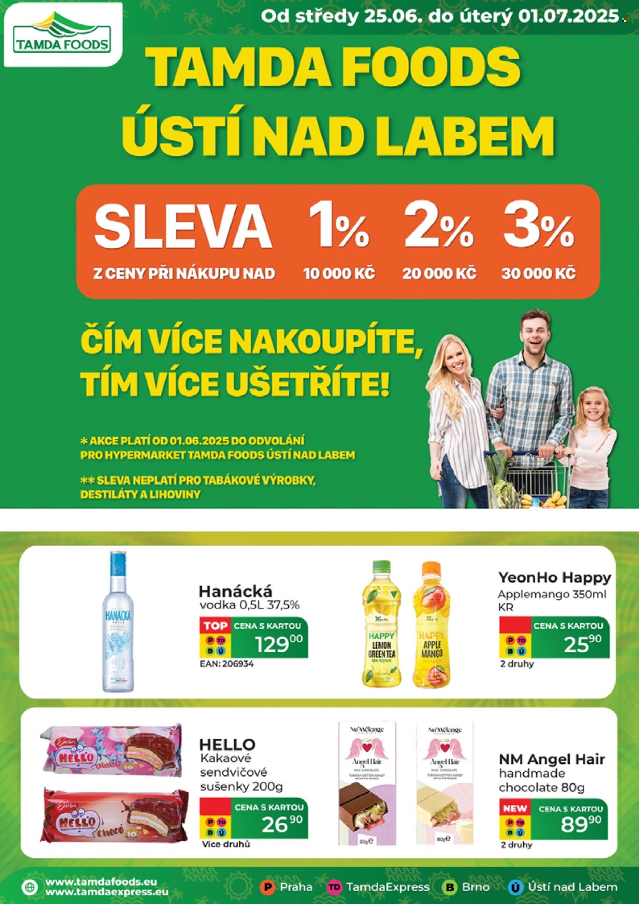 Leták Tamda Foods - 25.6.2025 - 1.7.2025. Strana 1