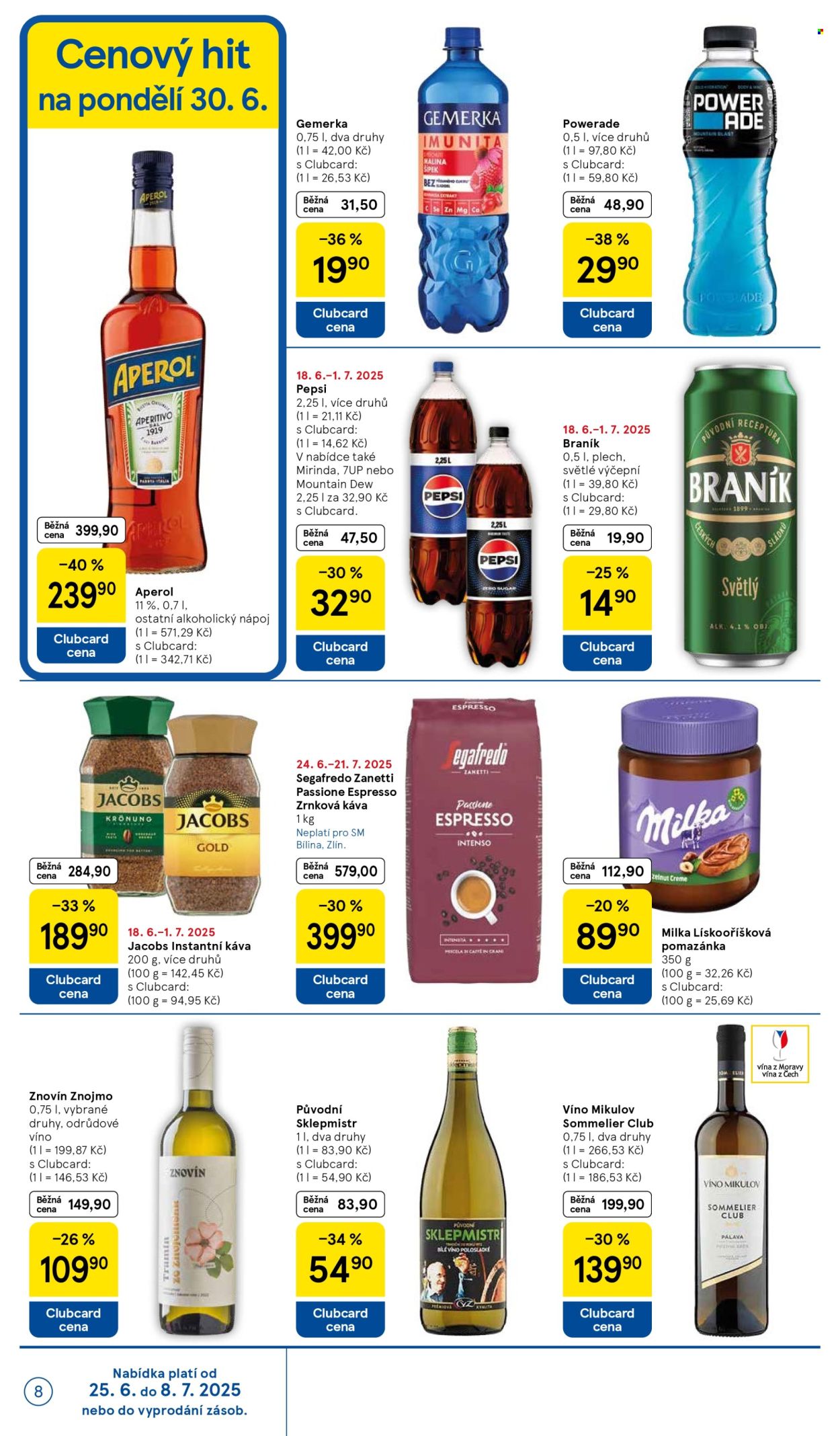 Leták TESCO supermarket - 25.6.2025 - 1.7.2025. Strana 8