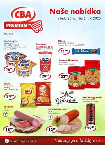 Leták CBA Premium - 25.6.2025 - 1.7.2025.