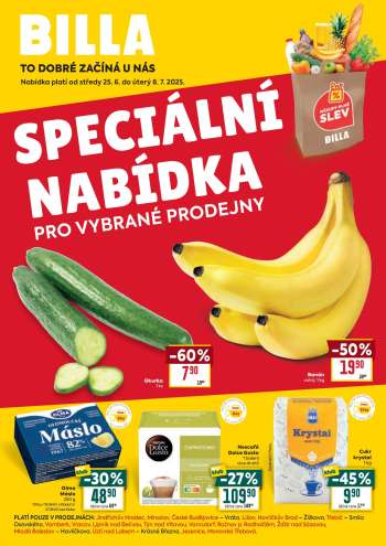 Leták BILLA - 25.6.2025 - 8.7.2025.