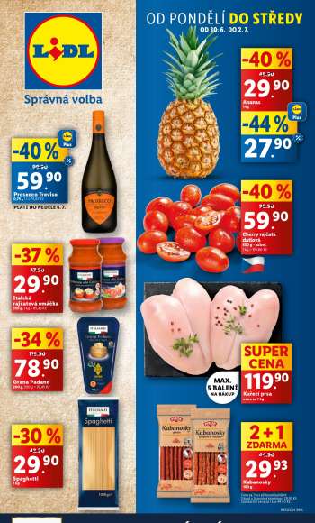 Leták Lidl - 30.6.2025 - 6.7.2025.