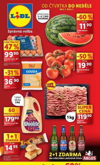 Leták Lidl - 3.7.2025 - 6.7.2025.