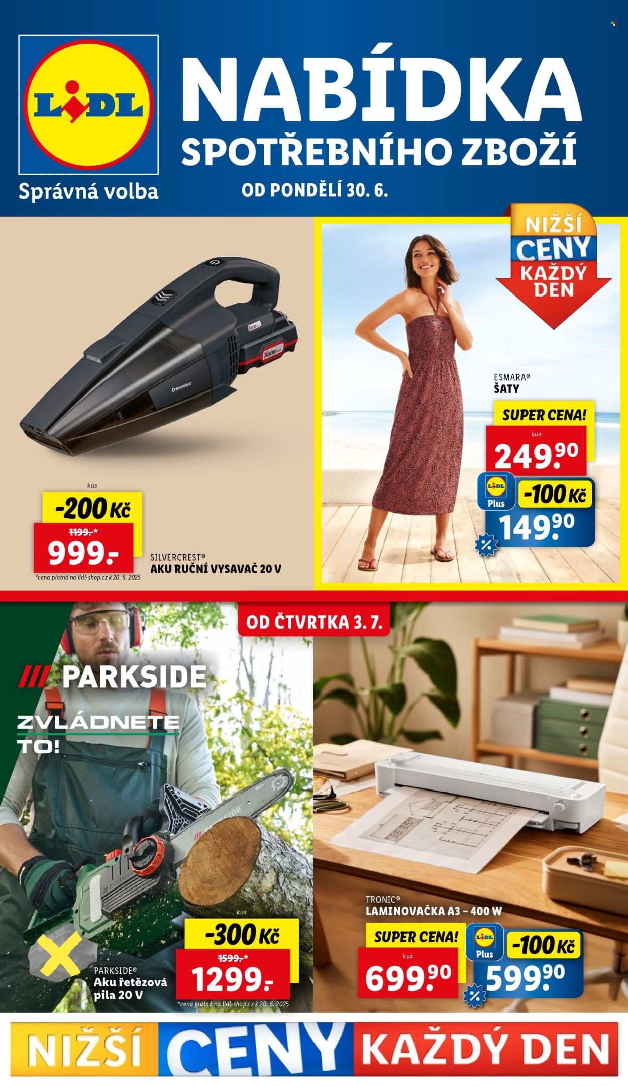 Leták Lidl - 30.6.2025 - 6.7.2025. Strana 1