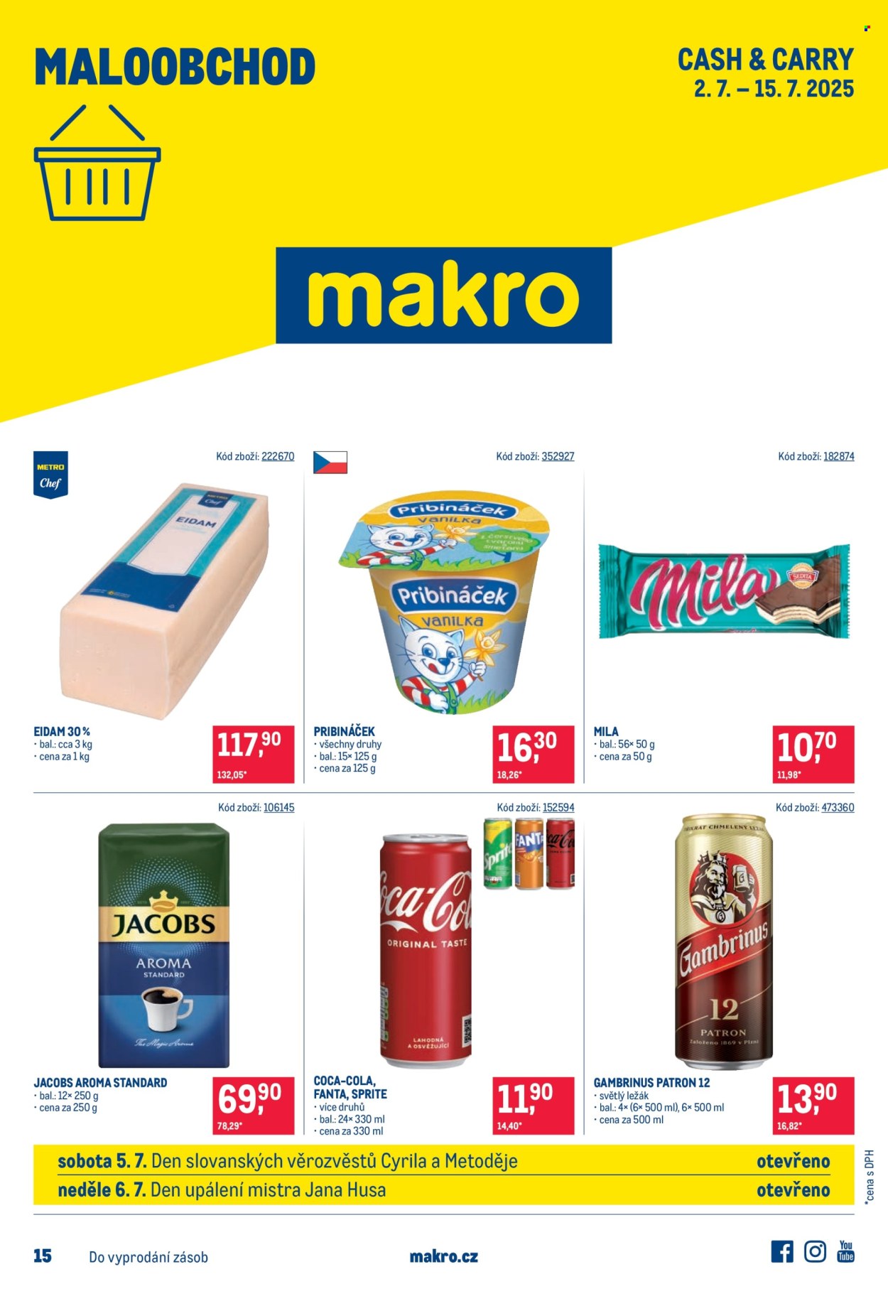 Leták MAKRO - 2.7.2025 - 15.7.2025. Strana 1