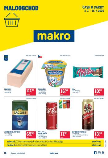 Leták MAKRO - 2.7.2025 - 15.7.2025.