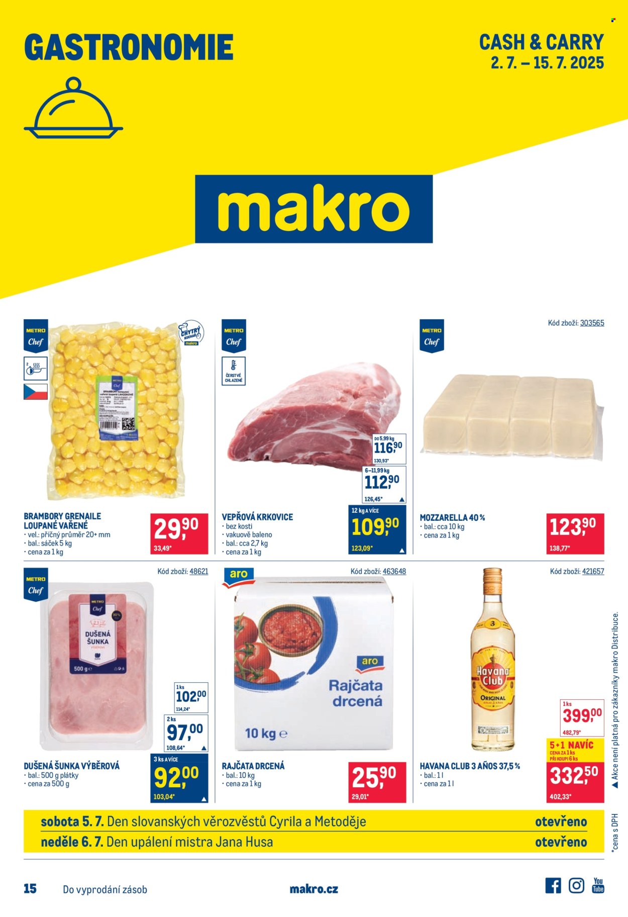Leták MAKRO - 2.7.2025 - 15.7.2025. Strana 1