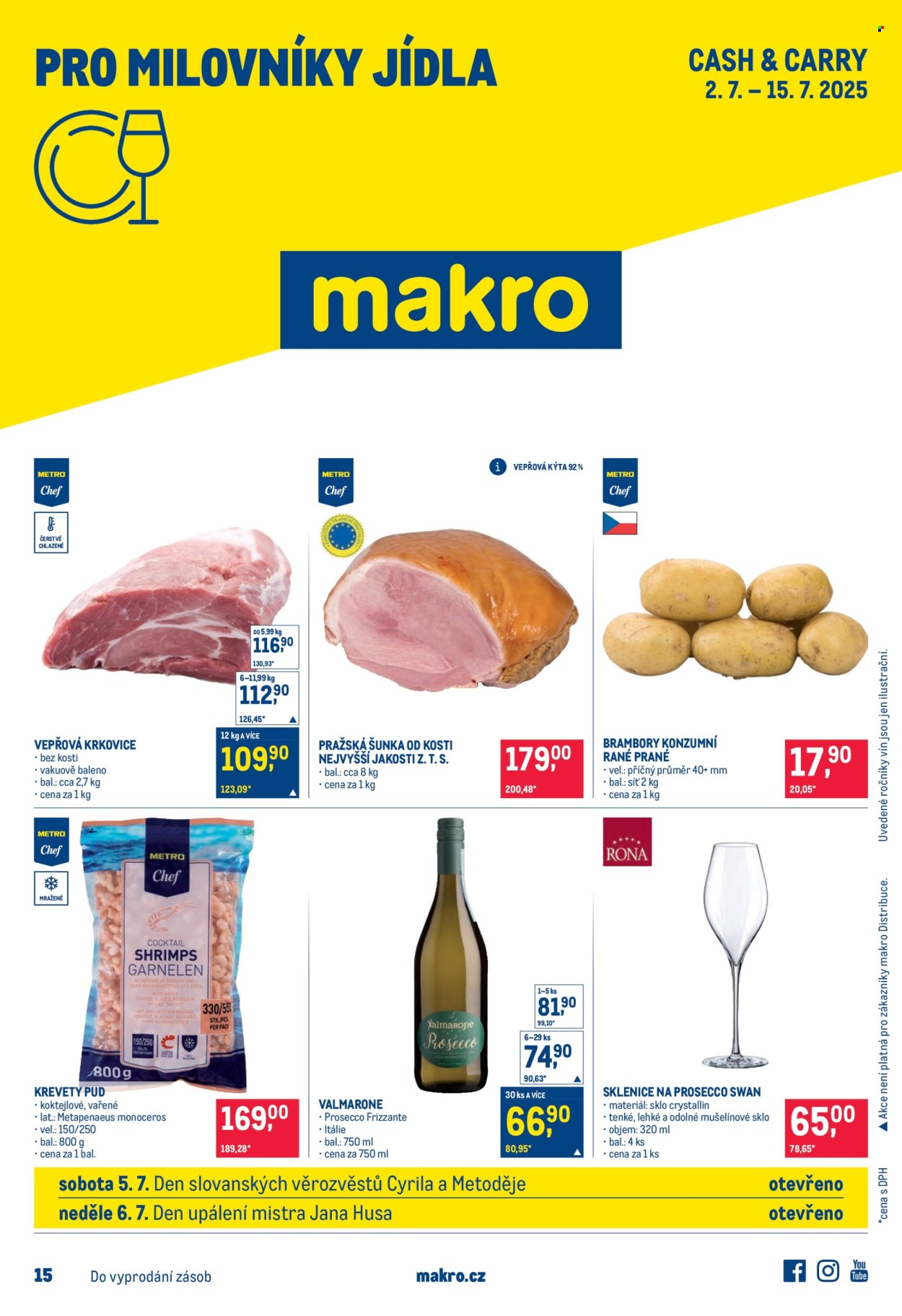 Leták MAKRO - 2.7.2025 - 15.7.2025. Strana 1