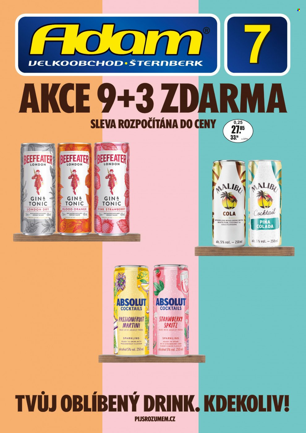 Leták Adam velkoobchod Šternberk - 1.7.2025 - 31.7.2025. Strana 1