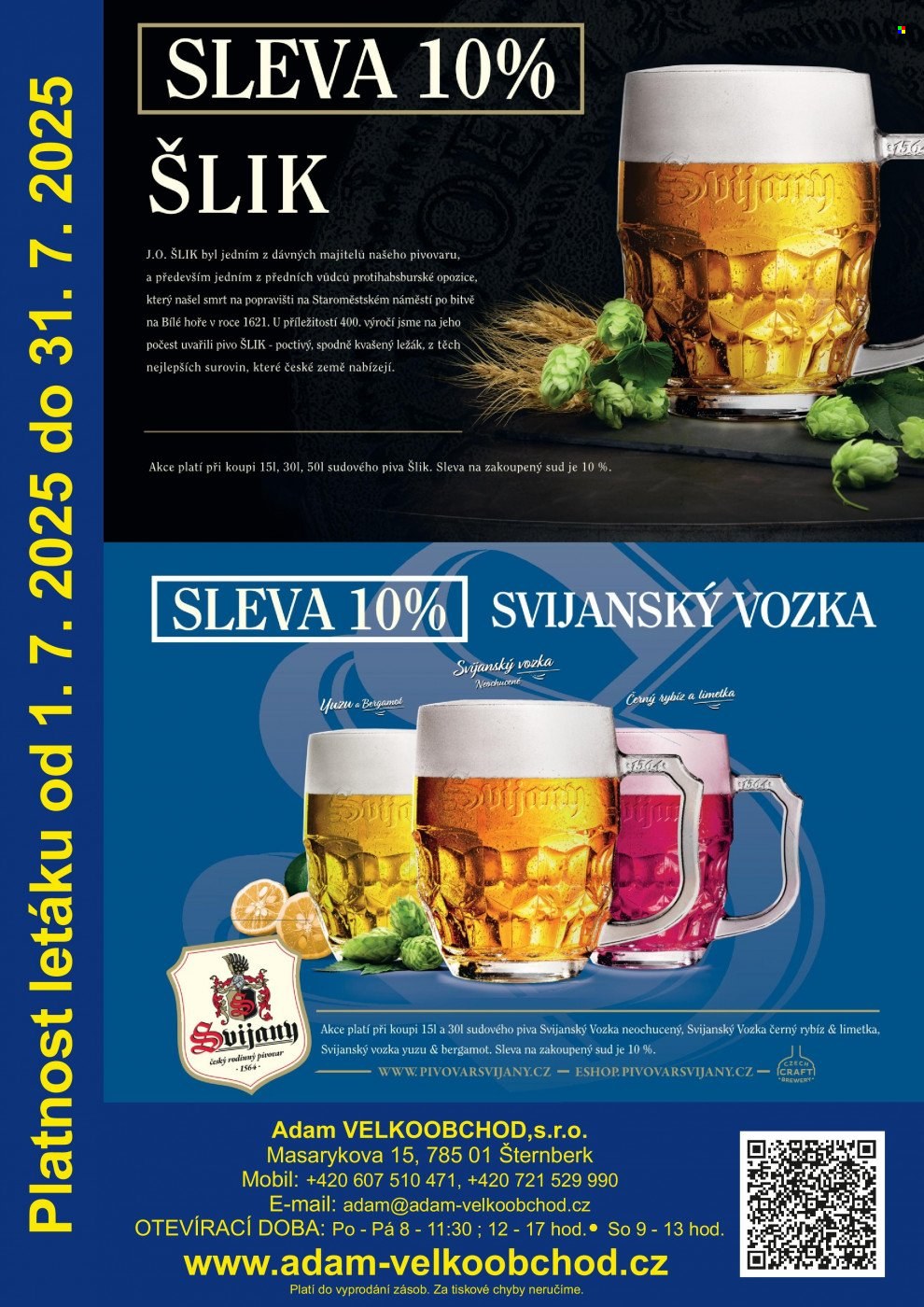 Leták Adam velkoobchod Šternberk - 1.7.2025 - 31.7.2025. Strana 72