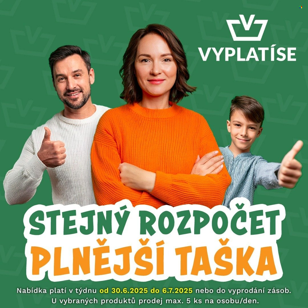 Leták Vyplatíse - 30.6.2025 - 6.7.2025. Strana 1