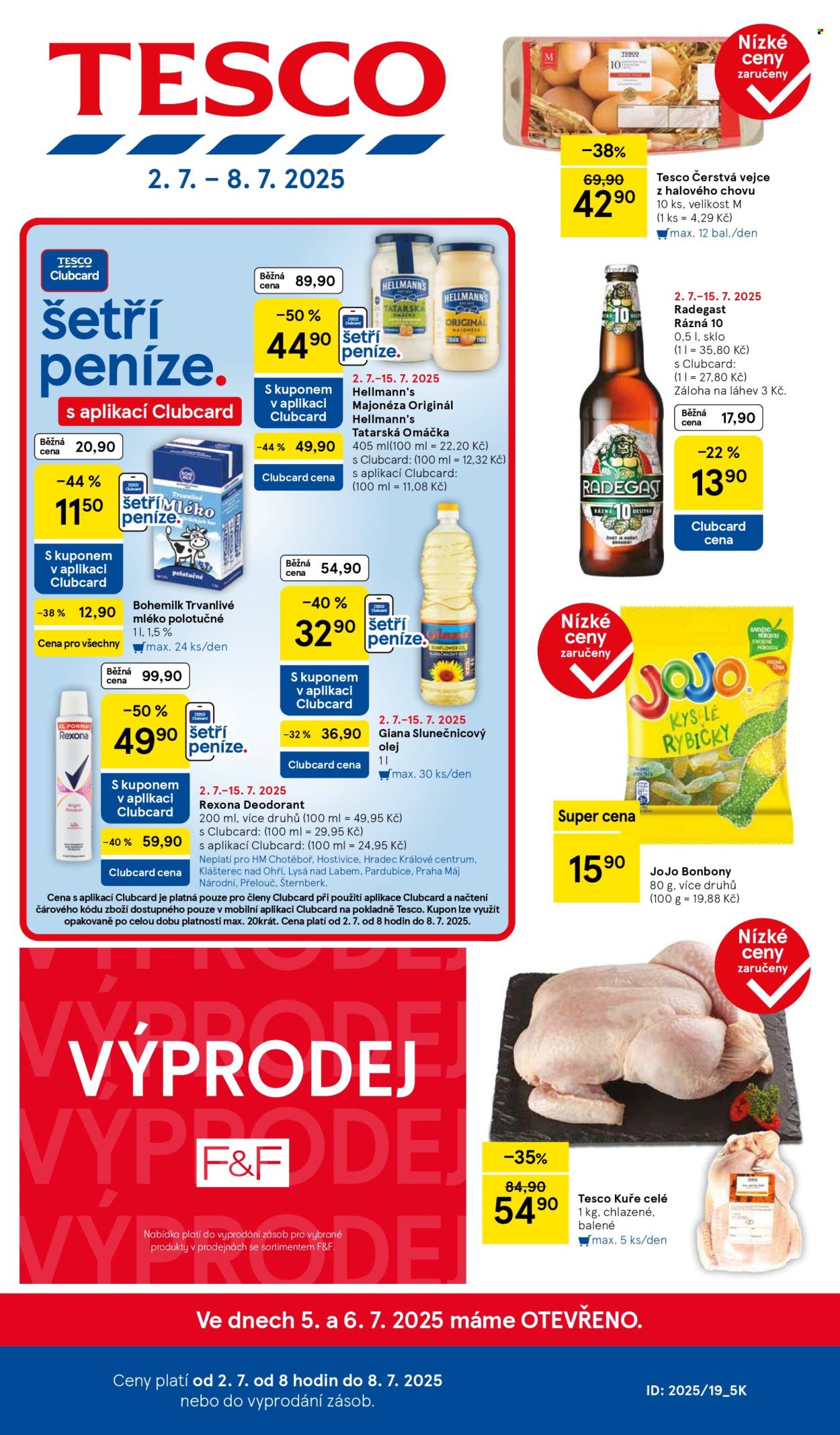 Leták TESCO - 2.7.2025 - 8.7.2025. Strana 1