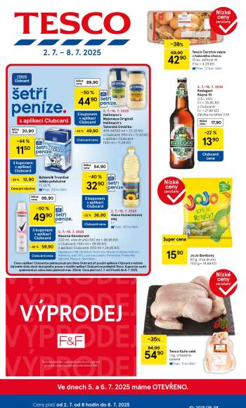 Leták TESCO - 2.7.2025 - 8.7.2025.