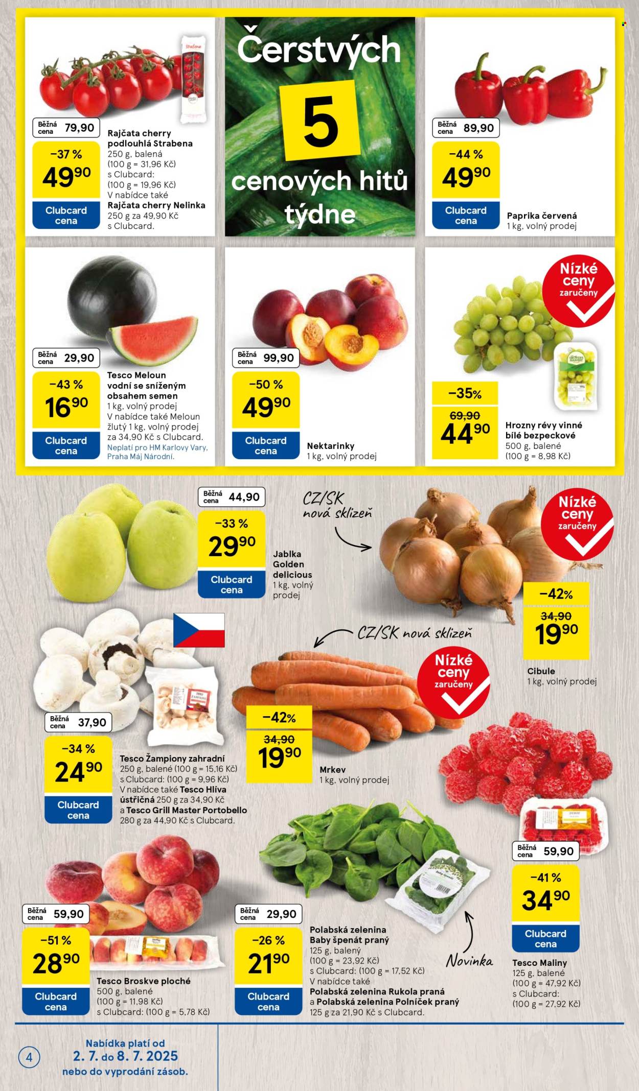 Leták TESCO - 2.7.2025 - 8.7.2025. Strana 4