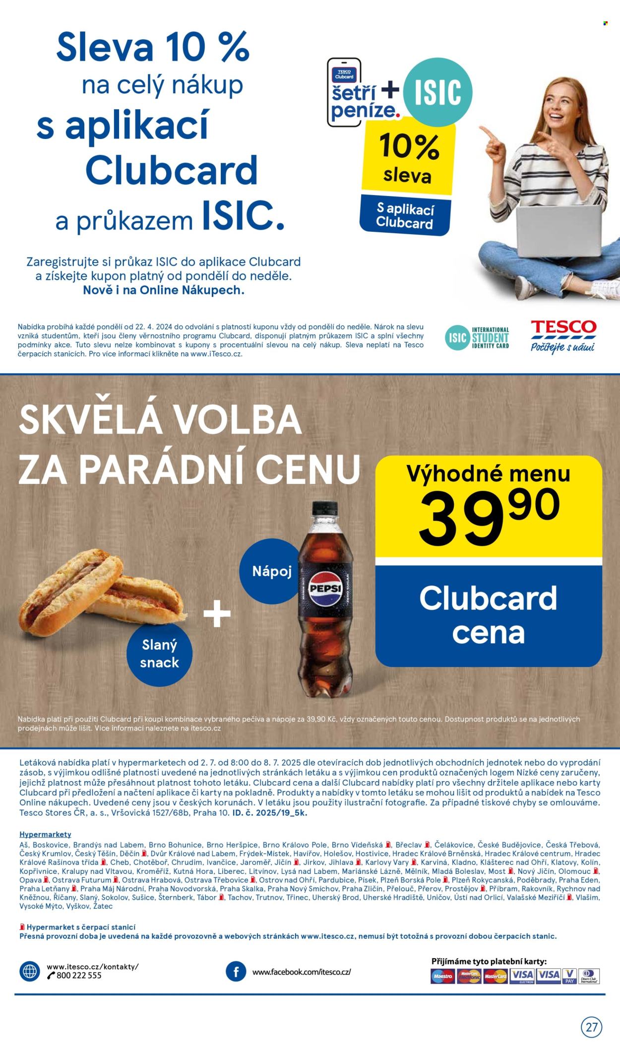 Leták TESCO - 2.7.2025 - 8.7.2025. Strana 27