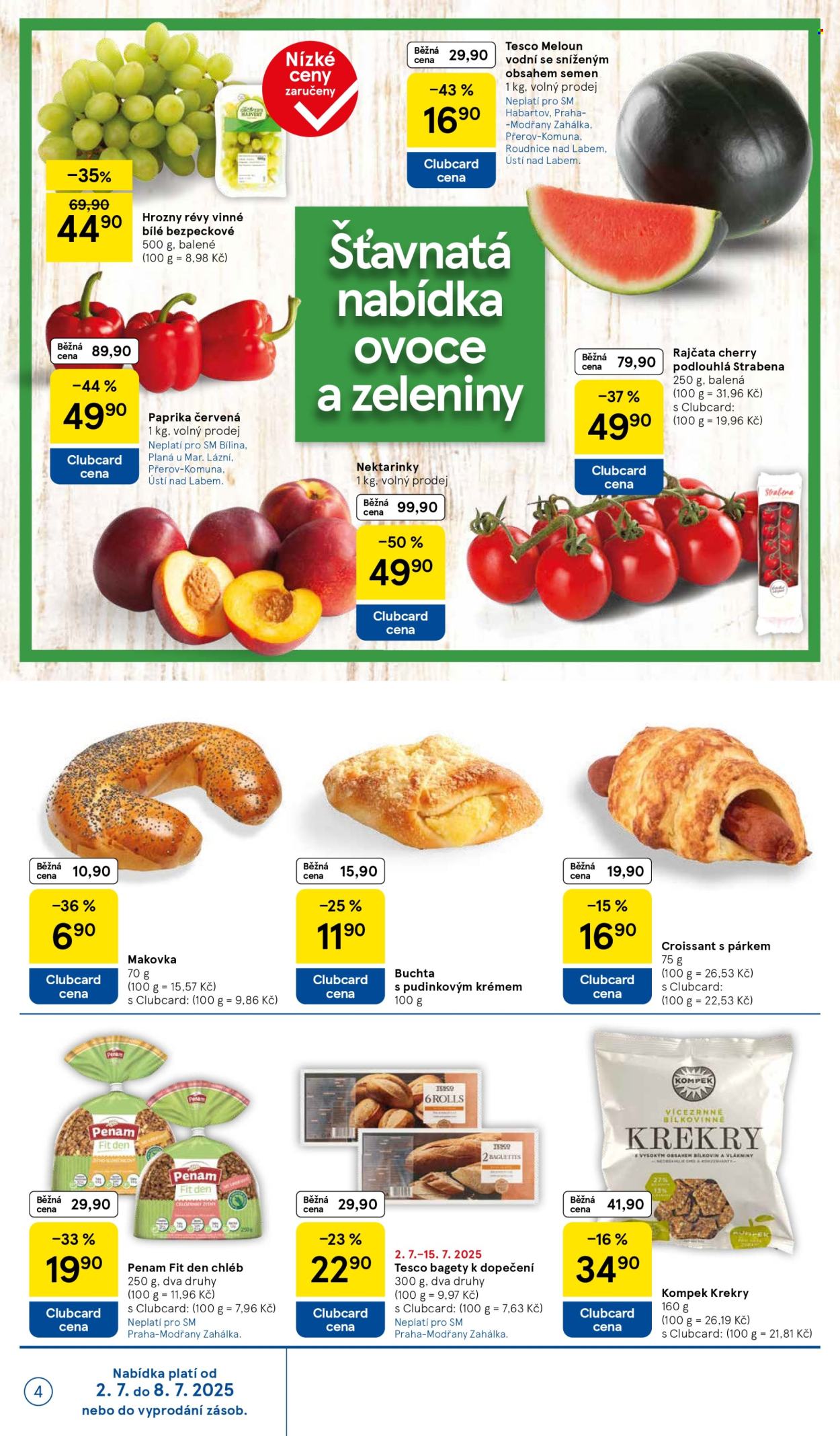 Leták TESCO supermarket - 2.7.2025 - 8.7.2025. Strana 4
