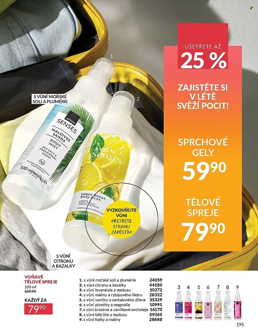 Leták AVON - 1.7.2025 - 31.7.2025. Strana 195