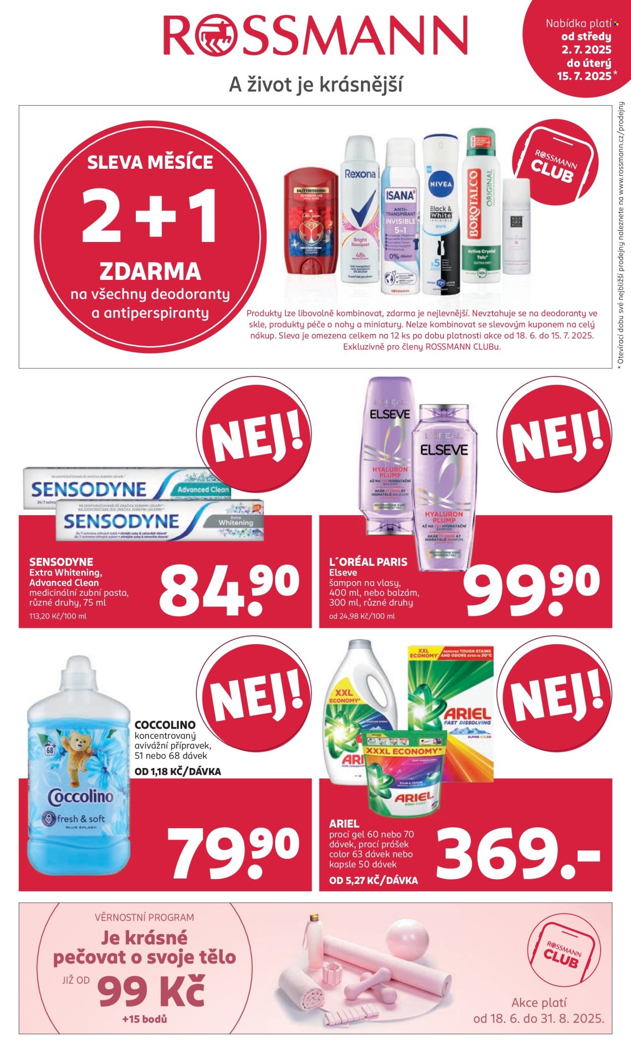 Leták ROSSMANN - 2.7.2025 - 15.7.2025. Strana 1