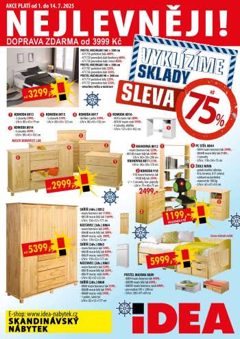 Leták IDEA nábytek - 1.7.2025 - 14.7.2025.