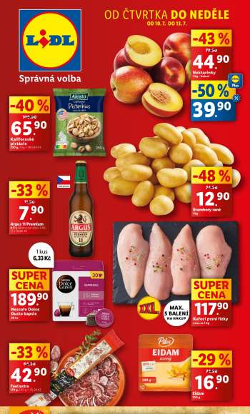 Leták Lidl - 10.7.2025 - 13.7.2025.