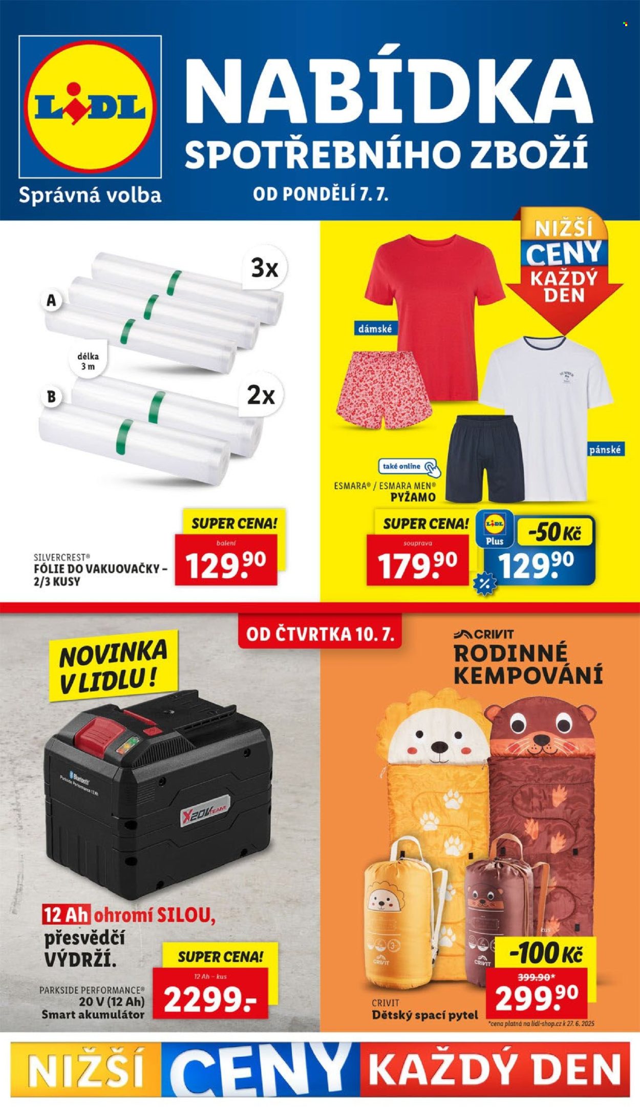 Leták Lidl - 7.7.2025 - 13.7.2025. Strana 1