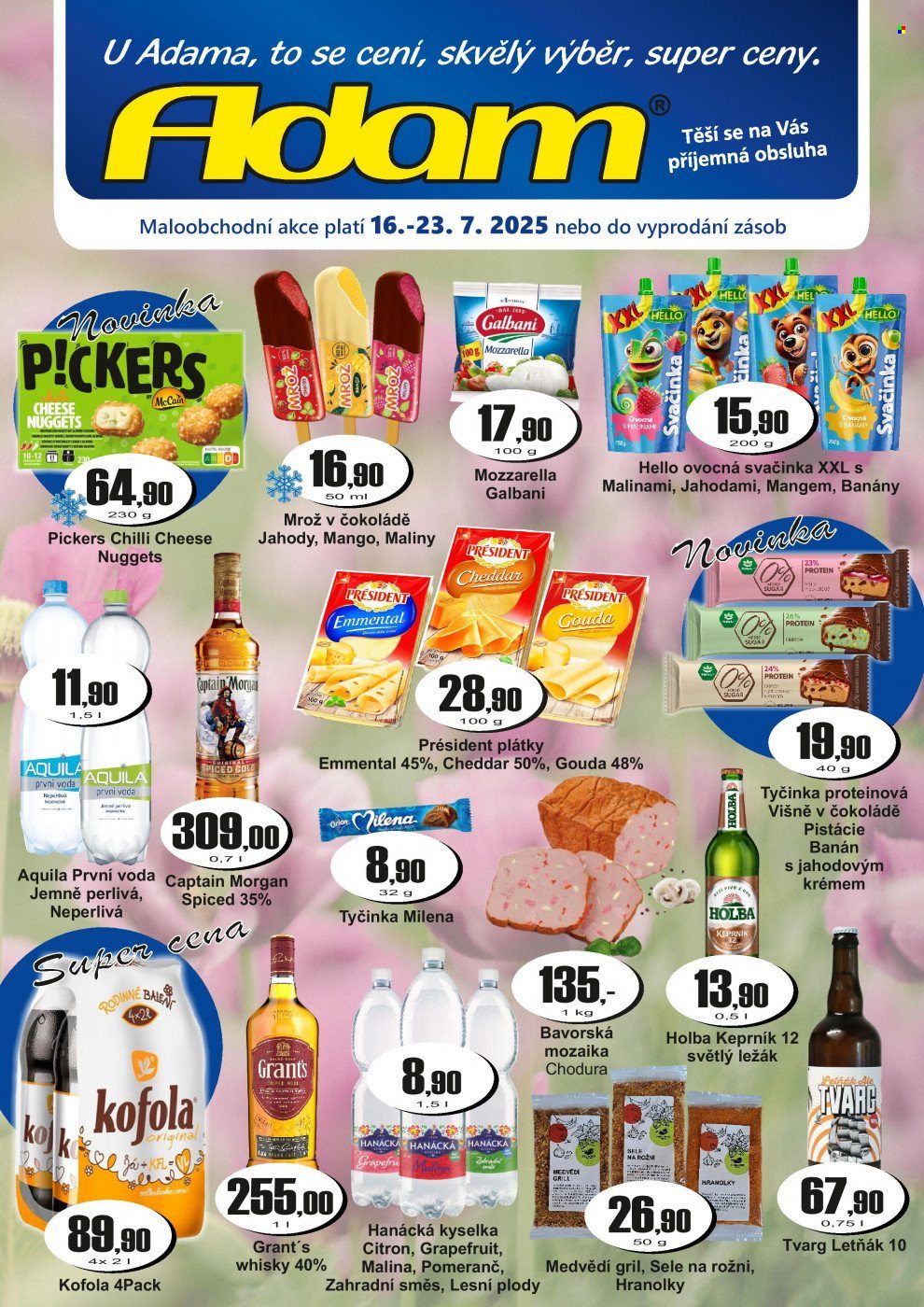 Leták Adam maloobchod - 16.7.2025 - 23.7.2025. Strana 1