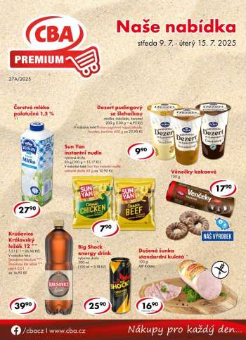 Leták CBA Premium - 9.7.2025 - 15.7.2025.