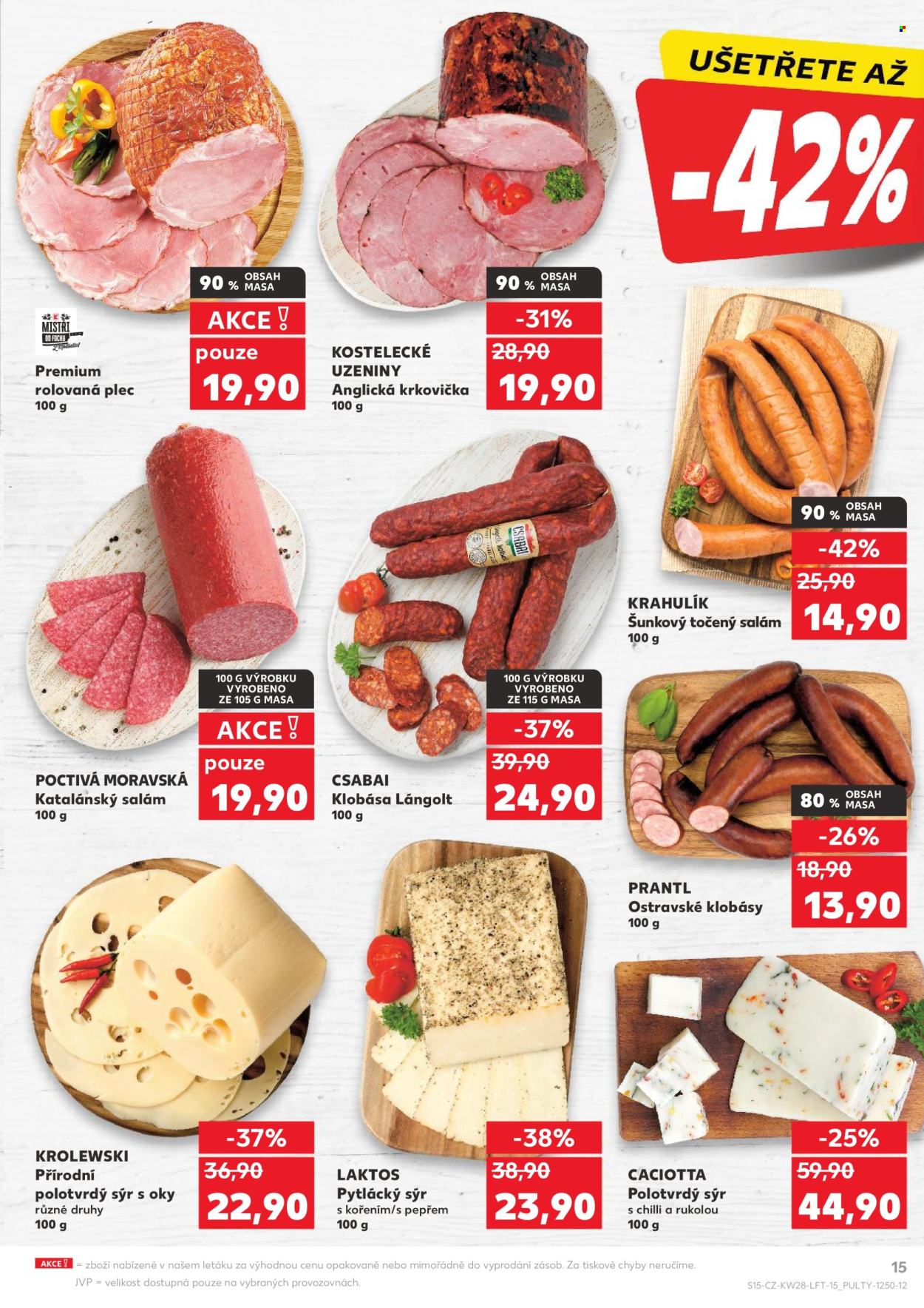 Leták Kaufland - 9.7.2025 - 15.7.2025. Strana 15