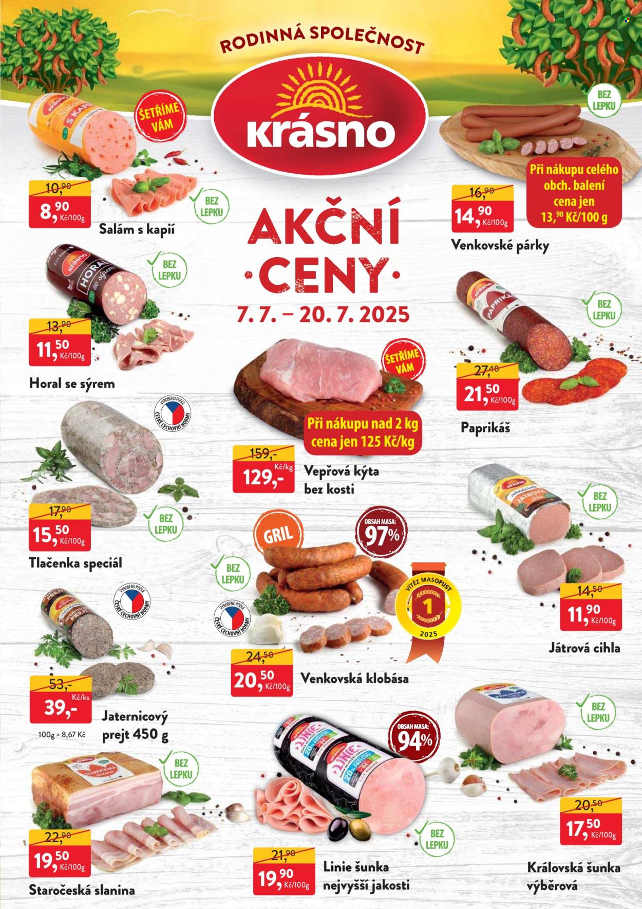 Leták MP Krásno - 7.7.2025 - 20.7.2025. Strana 1