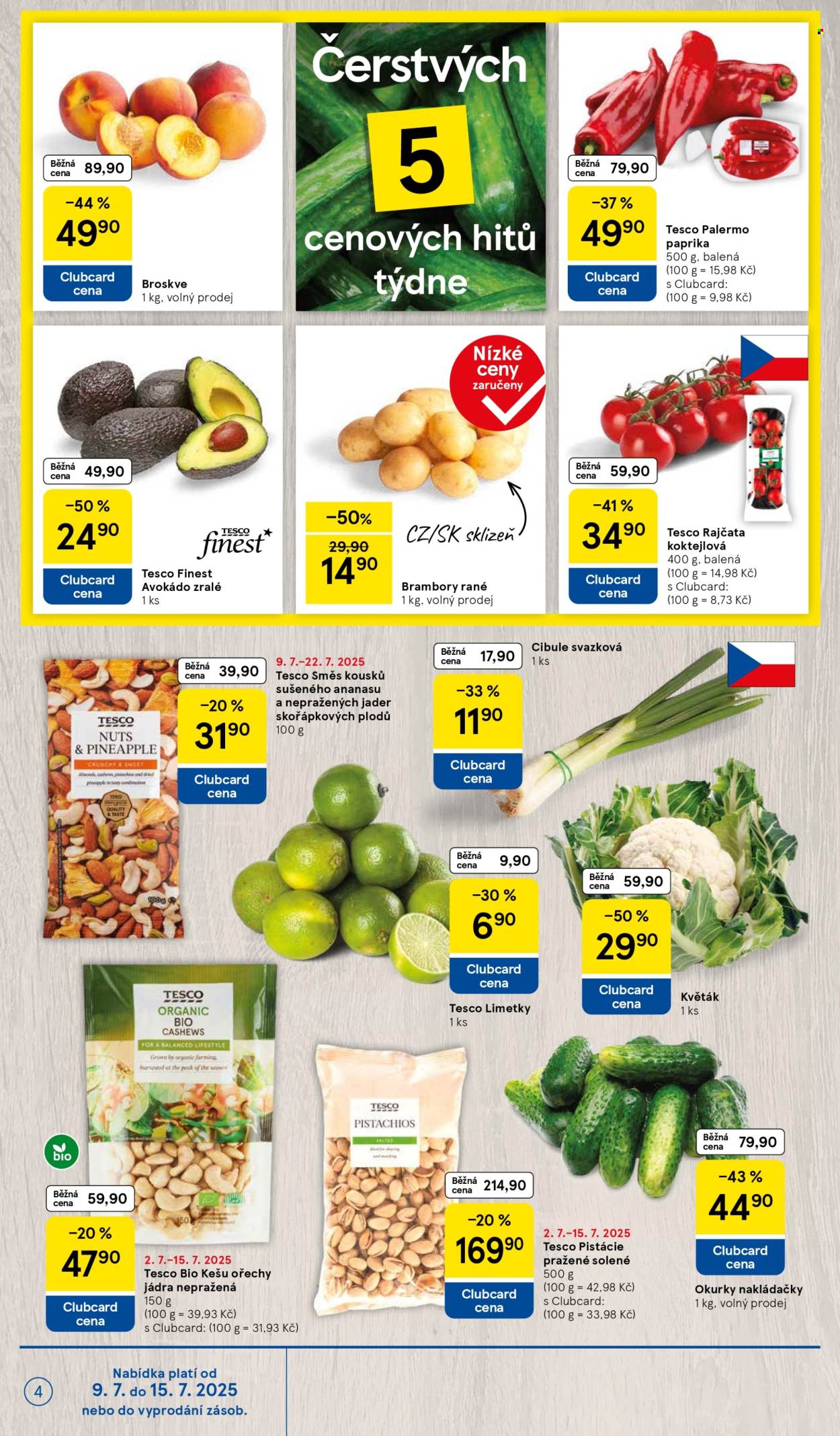 Leták TESCO - 9.7.2025 - 15.7.2025. Strana 4