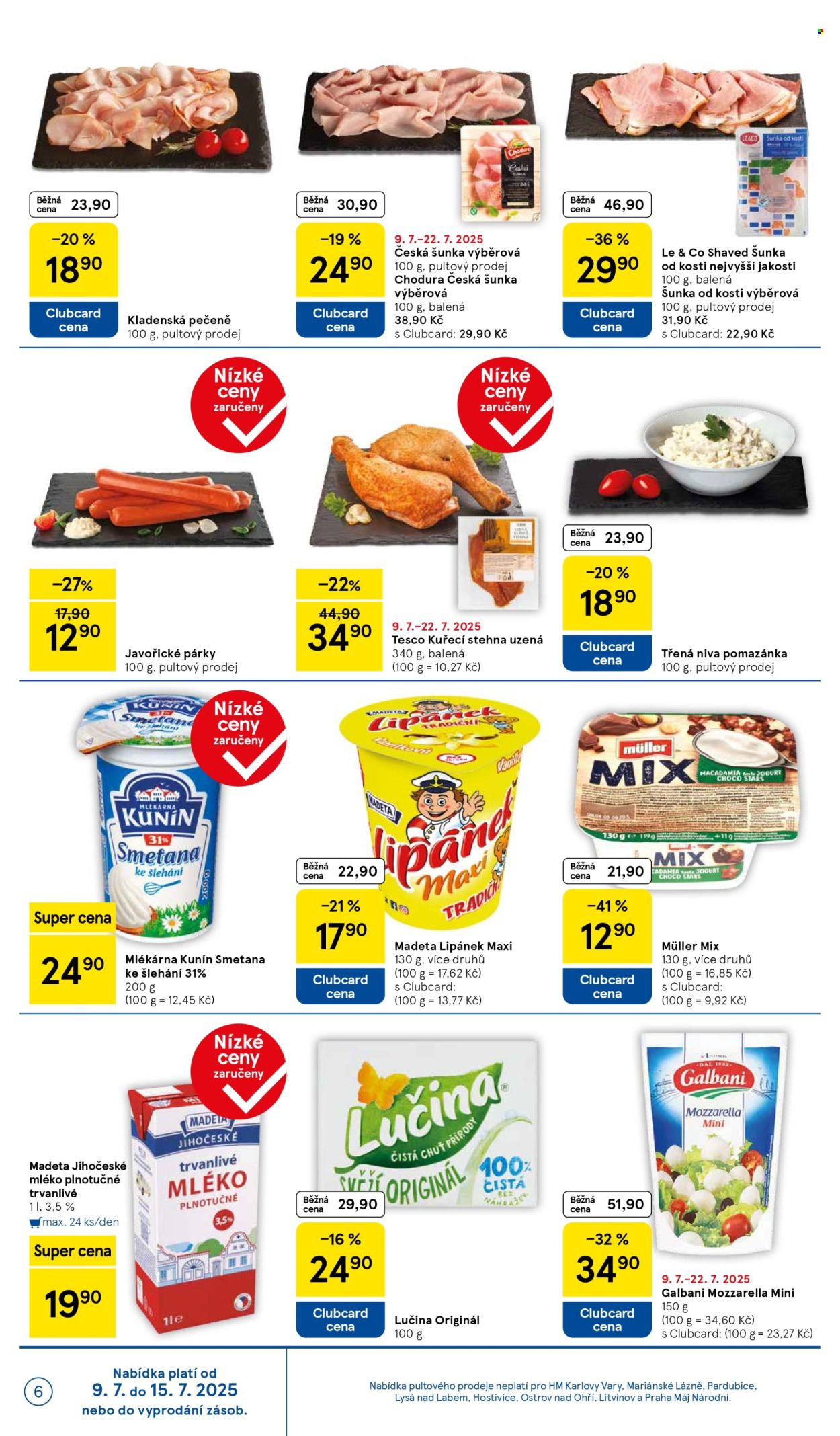 Leták TESCO - 9.7.2025 - 15.7.2025. Strana 6