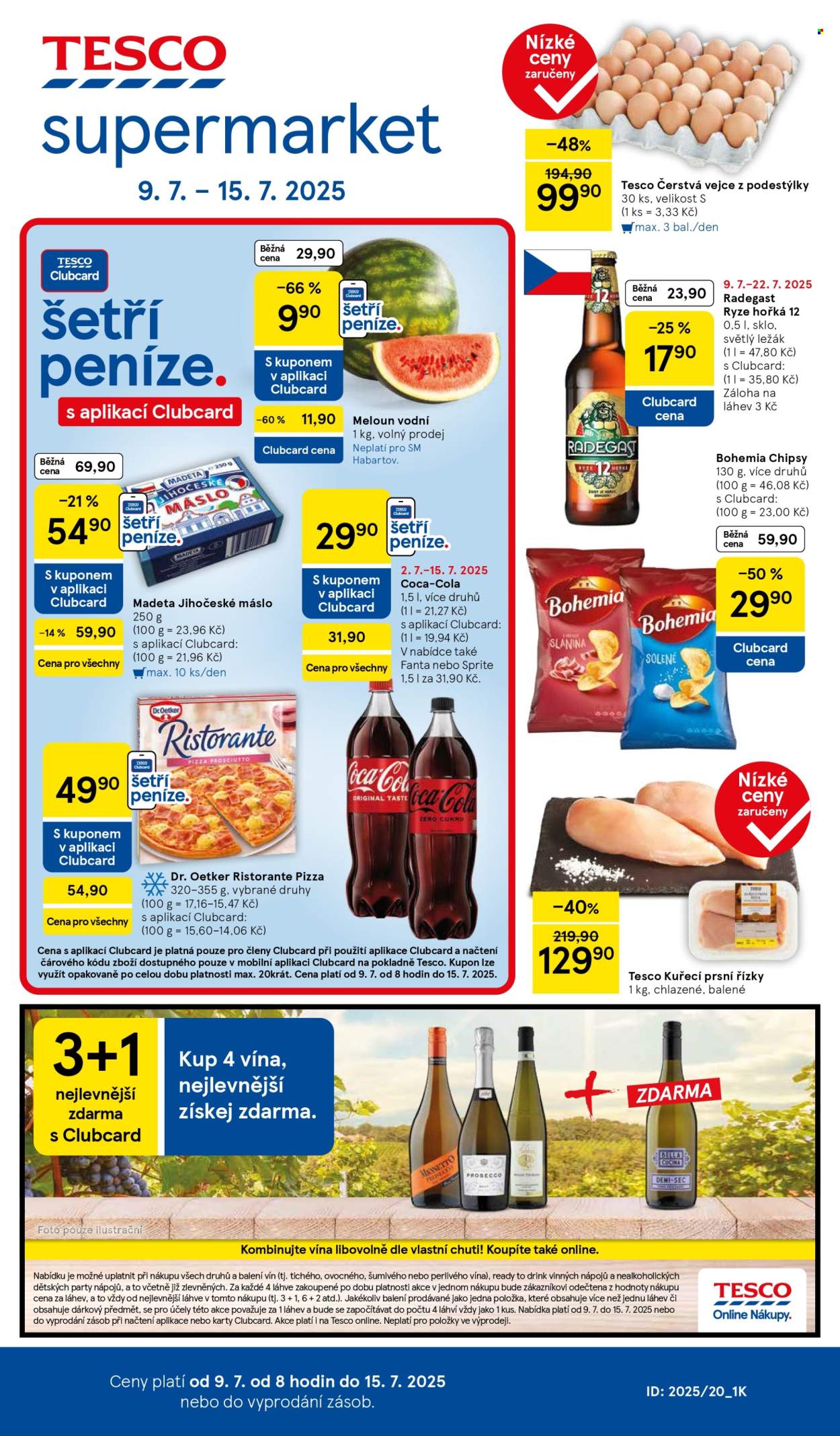 Leták TESCO supermarket - 9.7.2025 - 15.7.2025. Strana 1