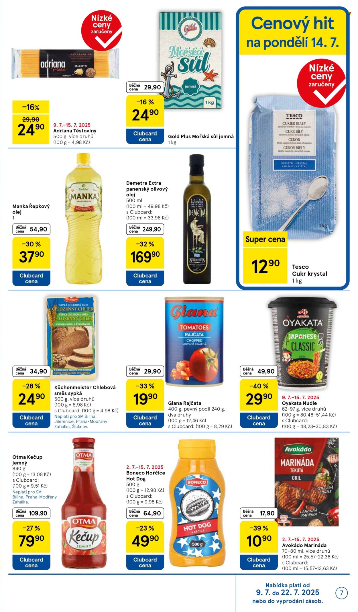 Leták TESCO supermarket - 9.7.2025 - 15.7.2025. Strana 7