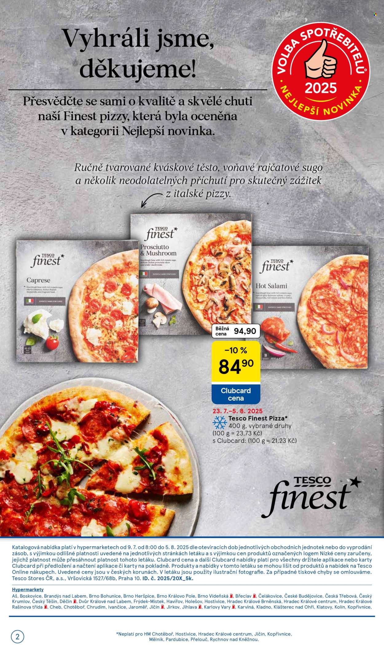 Leták TESCO hypermarket - 9.7.2025 - 5.8.2025. Strana 2