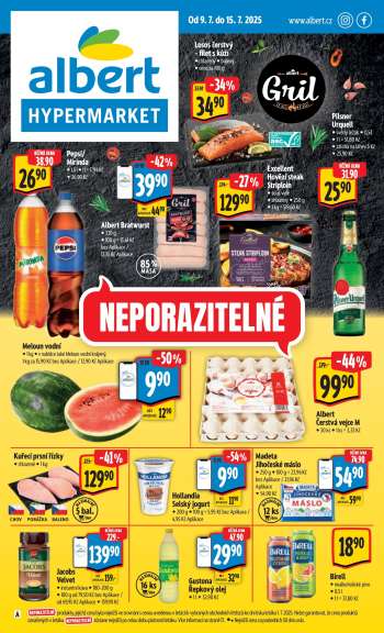 Leták Albert Hypermarket - 9.7.2025 - 15.7.2025.