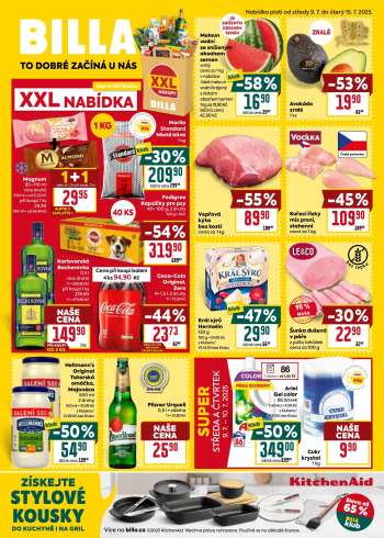 Leták BILLA - 9.7.2025 - 15.7.2025.