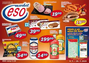 Leták ESO MARKET - 9.7.2025 - 20.7.2025.
