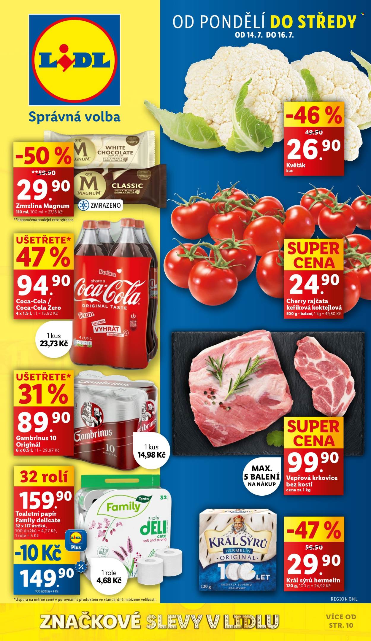 Leták Lidl - 14.7.2025 - 20.7.2025. Strana 1