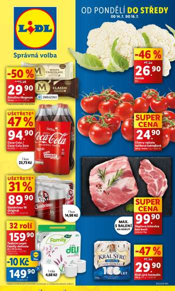 Leták Lidl - 14.7.2025 - 20.7.2025.