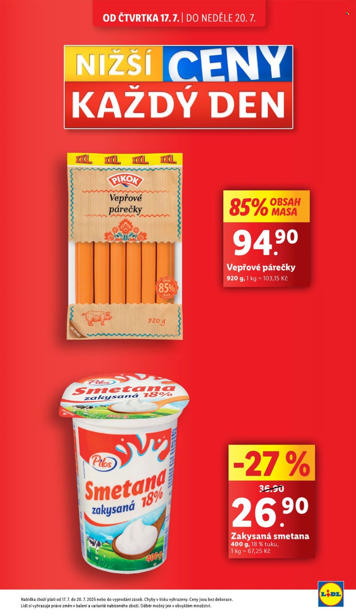 Leták Lidl - 17.7.2025 - 20.7.2025. Strana 5
