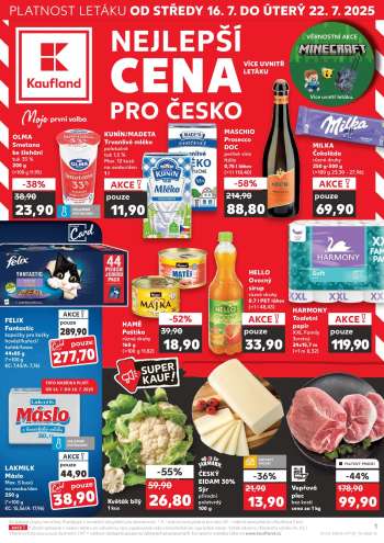 Leták Kaufland - 16.7.2025 - 22.7.2025.