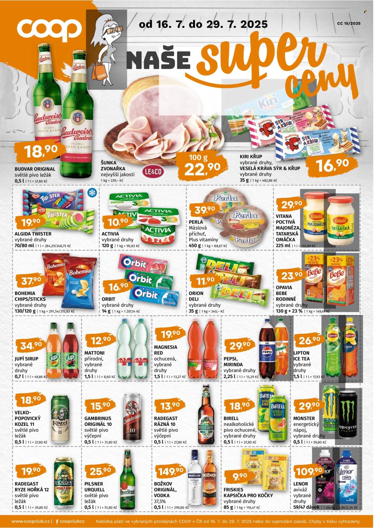 Leták coop TERNO - 16.7.2025 - 29.7.2025. Strana 1