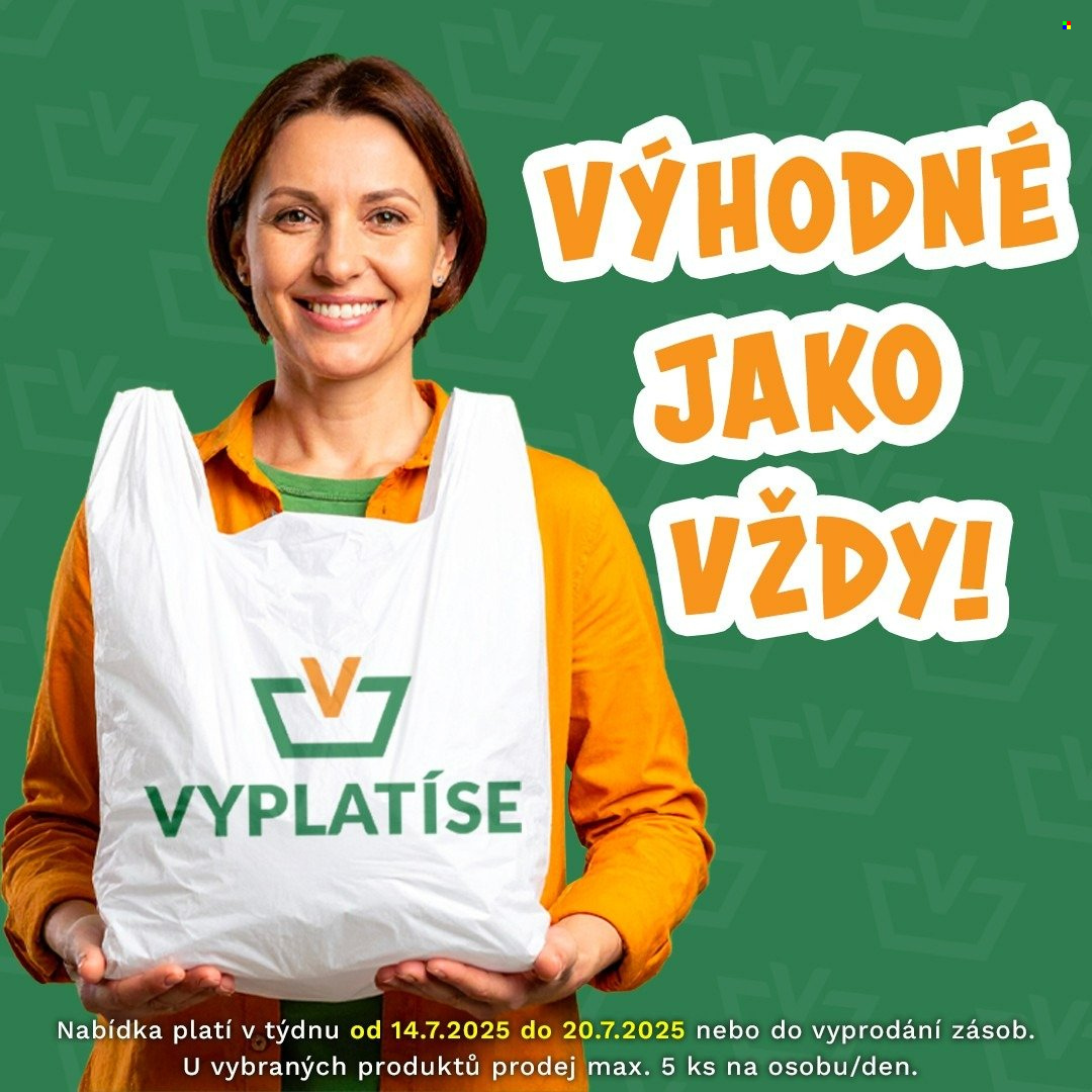 Leták Vyplatíse - 14.7.2025 - 20.7.2025. Strana 1